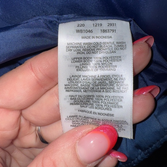 Columbia Kids' Two-Tone Blue Puffer Jacket- Kids 14/16 - Picture 10 of 10